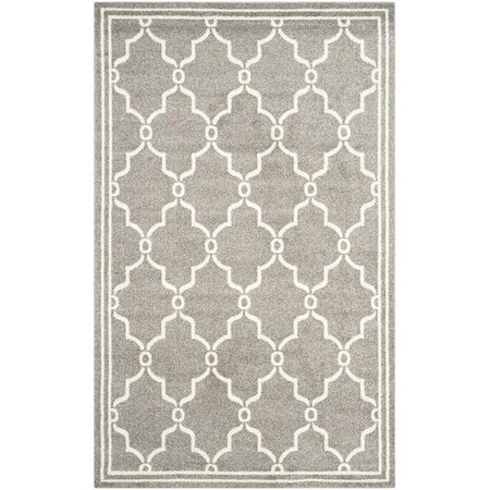 Safavieh Amherst Power Loomed Rectangle Rug- Dark Grey - Beige- 10 x 14 ft. AMT414R-10